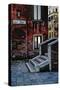 Stone Steps, Twilight Glow, Venice, Italy-Steven Boone-Stretched Canvas