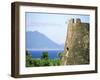 Stone Structure on Coast, Roseau, St. Kitts, Caribbean-David Herbig-Framed Photographic Print