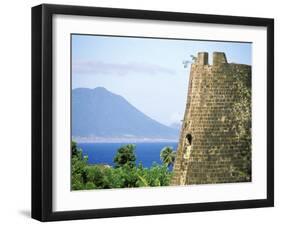 Stone Structure on Coast, Roseau, St. Kitts, Caribbean-David Herbig-Framed Photographic Print
