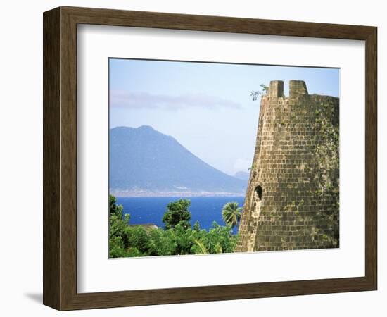 Stone Structure on Coast, Roseau, St. Kitts, Caribbean-David Herbig-Framed Photographic Print