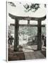 Stone Torii, Suwa Temple, Nagasaki, Japan, 1904-null-Stretched Canvas