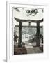 Stone Torii, Suwa Temple, Nagasaki, Japan, 1904-null-Framed Giclee Print