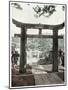 Stone Torii, Suwa Temple, Nagasaki, Japan, 1904-null-Mounted Giclee Print