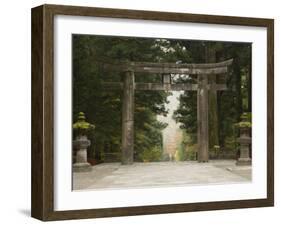 Stone Torii, Tosho-Gu Shrine, Nikko, Central Honshu, Japan-Schlenker Jochen-Framed Photographic Print