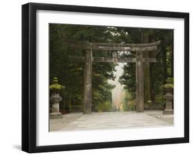 Stone Torii, Tosho-Gu Shrine, Nikko, Central Honshu, Japan-Schlenker Jochen-Framed Photographic Print