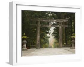 Stone Torii, Tosho-Gu Shrine, Nikko, Central Honshu, Japan-Schlenker Jochen-Framed Photographic Print