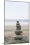 Stone Tower, Balance, Pebble Stones, Beach-Andrea Haase-Mounted Photographic Print