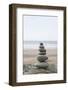 Stone Tower, Balance, Pebble Stones, Beach-Andrea Haase-Framed Photographic Print