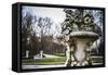 Stone Vase.Palace of Aranjuez, Madrid, Spain.World Heritage Site by UNESCO in 2001-outsiderzone-Framed Stretched Canvas