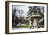 Stone Vase.Palace of Aranjuez, Madrid, Spain.World Heritage Site by UNESCO in 2001-outsiderzone-Framed Photographic Print