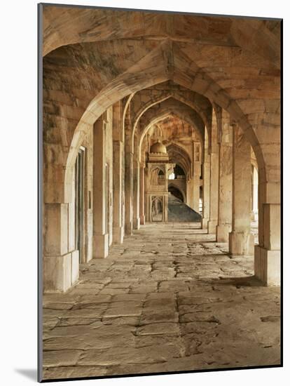 Stone Vaults and Nimbar (Pulpit) in Prayer Hall of Jami Masjid, Mandu, Madhya Pradesh State, India-Richard Ashworth-Mounted Photographic Print