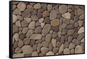 Stone Wall Detail, Turtle Island, Yasawa Islands, Fiji-Roddy Scheer-Framed Stretched Canvas