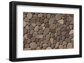 Stone Wall Detail, Turtle Island, Yasawa Islands, Fiji-Roddy Scheer-Framed Photographic Print