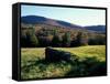 Stone Wall in the Green Mountains, Vermont, USA-Jerry & Marcy Monkman-Framed Stretched Canvas