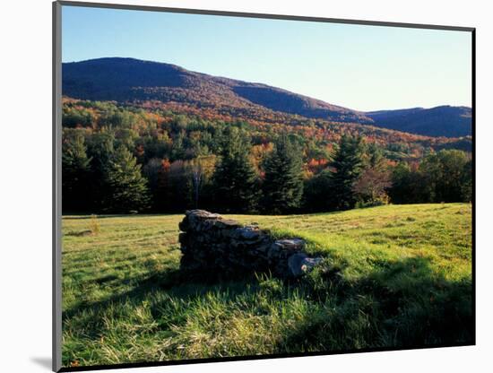 Stone Wall in the Green Mountains, Vermont, USA-Jerry & Marcy Monkman-Mounted Photographic Print