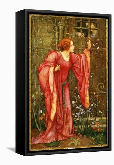 Stone Walls Do Not a Prison Make, Nor Iron Bars a Cage-Edward Reginald Frampton-Framed Stretched Canvas