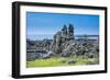 Stone Walls Made by Tourists on the Island of Jejudo, UNESCO World Heritage Site, South Korea, Asia-Michael Runkel-Framed Photographic Print