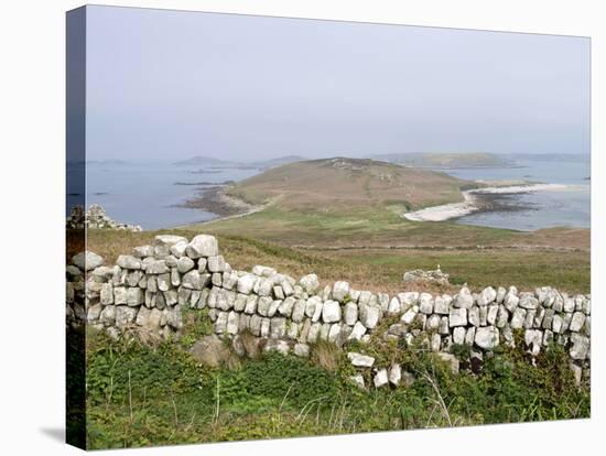 Stone Walls, Samson, Isles of Scilly, United Kingdom, Europe-null-Stretched Canvas