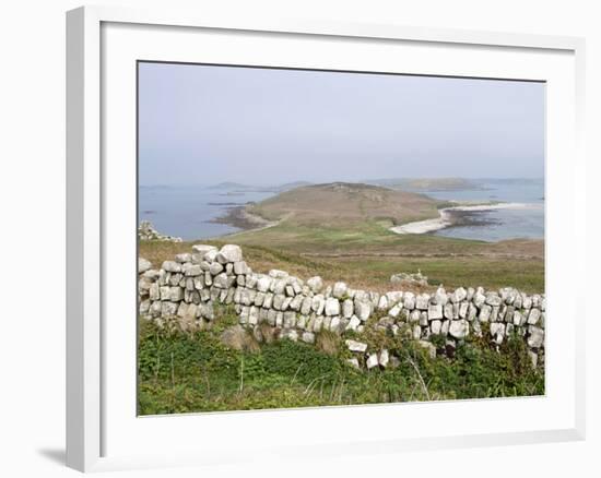 Stone Walls, Samson, Isles of Scilly, United Kingdom, Europe-null-Framed Photographic Print