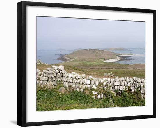 Stone Walls, Samson, Isles of Scilly, United Kingdom, Europe-null-Framed Photographic Print