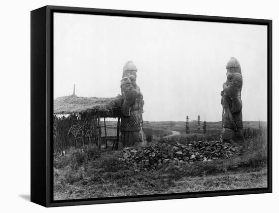 Stone Warriors Guarding Ming Tombs-null-Framed Stretched Canvas