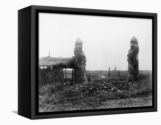 Stone Warriors Guarding Ming Tombs-null-Framed Stretched Canvas