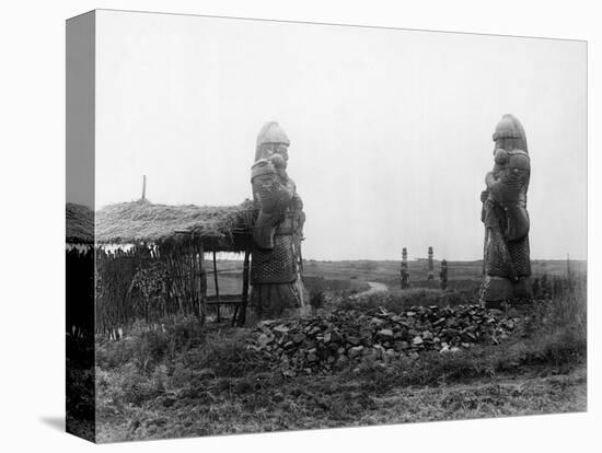 Stone Warriors Guarding Ming Tombs-null-Stretched Canvas