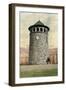 Stone Water Tower, Wilmington, Delaware-null-Framed Art Print