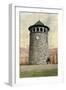 Stone Water Tower, Wilmington, Delaware-null-Framed Art Print