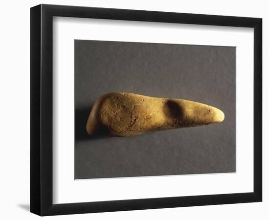 Stone with Engraved Figure of Man, from La Madeleine-null-Framed Giclee Print