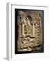 Stone with Relief Depicting Fish-null-Framed Giclee Print