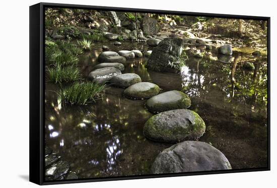 Stone Zen Path-Fyletto-Framed Stretched Canvas