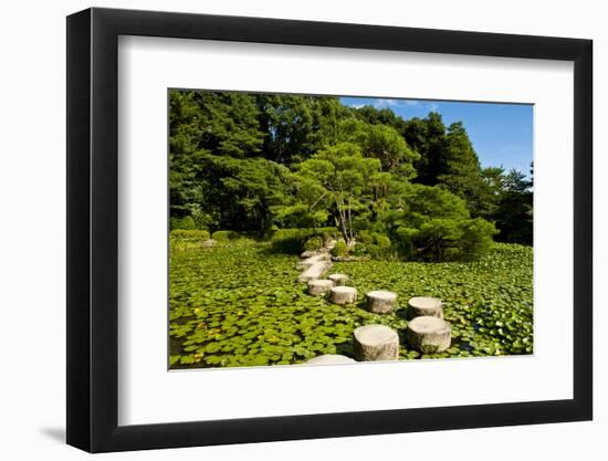 Stone Zen Path-Fyletto-Framed Photographic Print