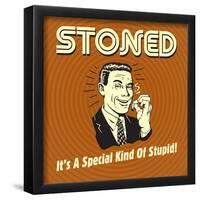 Stoned it's a Special Kind of Stupid!-Retrospoofs-Framed Poster