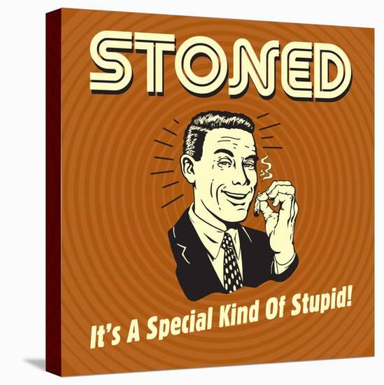 Stoned it's a Special Kind of Stupid!-Retrospoofs-Stretched Canvas