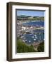 Stonehaven Harbour and Bay from Harbour View, Stonehaven, Aberdeenshire, Scotland, UK, Europe-Mark Sunderland-Framed Premium Photographic Print