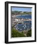 Stonehaven Harbour and Bay from Harbour View, Stonehaven, Aberdeenshire, Scotland, UK, Europe-Mark Sunderland-Framed Premium Photographic Print