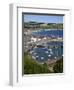 Stonehaven Harbour and Bay from Harbour View, Stonehaven, Aberdeenshire, Scotland, UK, Europe-Mark Sunderland-Framed Premium Photographic Print