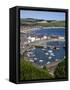 Stonehaven Harbour and Bay from Harbour View, Stonehaven, Aberdeenshire, Scotland, UK, Europe-Mark Sunderland-Framed Stretched Canvas