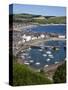 Stonehaven Harbour and Bay from Harbour View, Stonehaven, Aberdeenshire, Scotland, UK, Europe-Mark Sunderland-Stretched Canvas