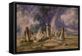 Stonehenge, 1835-John Constable-Framed Stretched Canvas