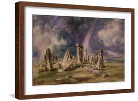 Stonehenge, 1835-John Constable-Framed Giclee Print