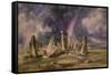 Stonehenge, 1835-John Constable-Framed Stretched Canvas