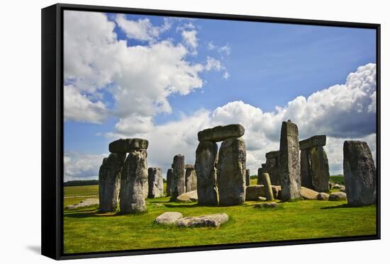 Stonehenge, A Megalithic Monument in England Built around 3000Bc-Veneratio-Framed Stretched Canvas
