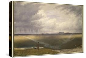 Stonehenge - a Showery Day-J. M. W. Turner-Stretched Canvas