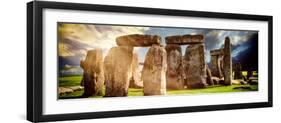 Stonehenge - Abstract of Stones - Wiltshire - UK - England - United Kingdom - Europe-Philippe Hugonnard-Framed Premium Photographic Print