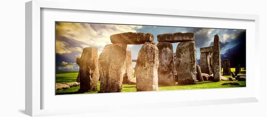 Stonehenge - Abstract of Stones - Wiltshire - UK - England - United Kingdom - Europe-Philippe Hugonnard-Framed Photographic Print