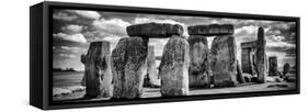 Stonehenge - Abstract of Stones - Wiltshire - UK - England - United Kingdom - Europe-Philippe Hugonnard-Framed Stretched Canvas