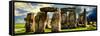 Stonehenge - Abstract of Stones - Wiltshire - UK - England - United Kingdom - Europe-Philippe Hugonnard-Framed Stretched Canvas