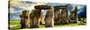 Stonehenge - Abstract of Stones - Wiltshire - UK - England - United Kingdom - Europe-Philippe Hugonnard-Stretched Canvas